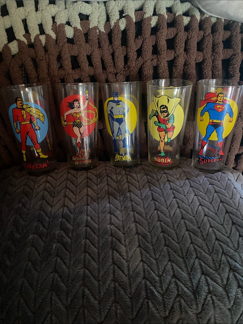1976 Pepsi vintage DC Comics Superhero Glasses
